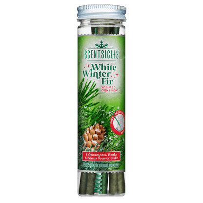 Scentsicles White Winter Fir scented fragrance sticks, six count