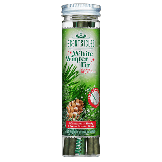 Scentsicles White Winter Fir scented fragrance sticks, six count