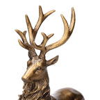 Holiday Time gold sitting deer Christmas decoration