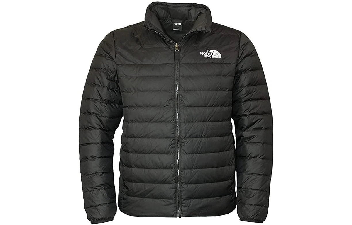 The North Face Minoqua down jacket in black and white