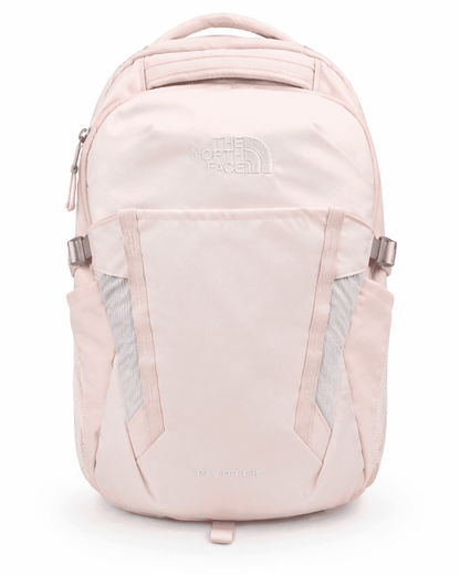 The North Face Pivoter everyday laptop backpack in Purdypink and TNFWhite