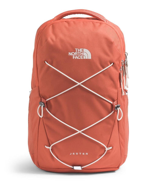 The North Face women's Jester everyday laptop backpack in Mars Dust and white