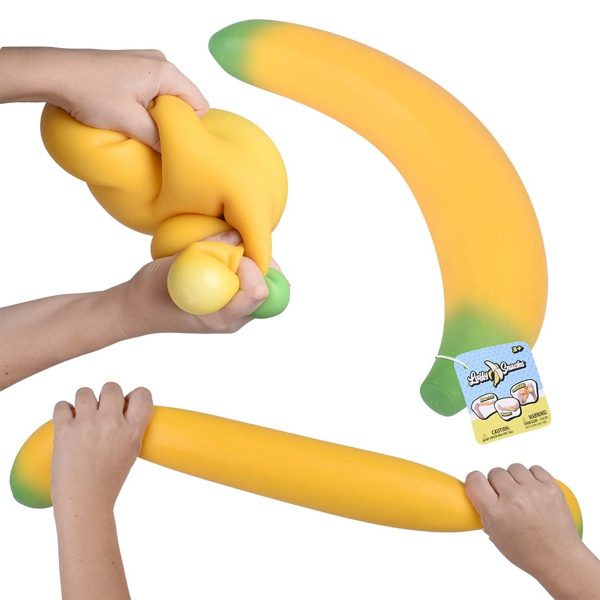Toymendous Laffy Snacks squishy banana sensory toy