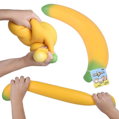 Toymendous Laffy Snacks squishy banana sensory toy