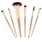 Walmart six-piece foundation and cosmetic brush set in gold