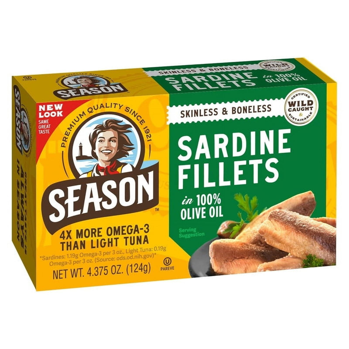 SEASON wild-caught sardine fillets in olive oil