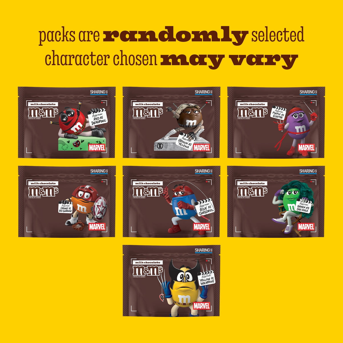 M&M'S Marvel Pack sharing-size milk chocolate candy