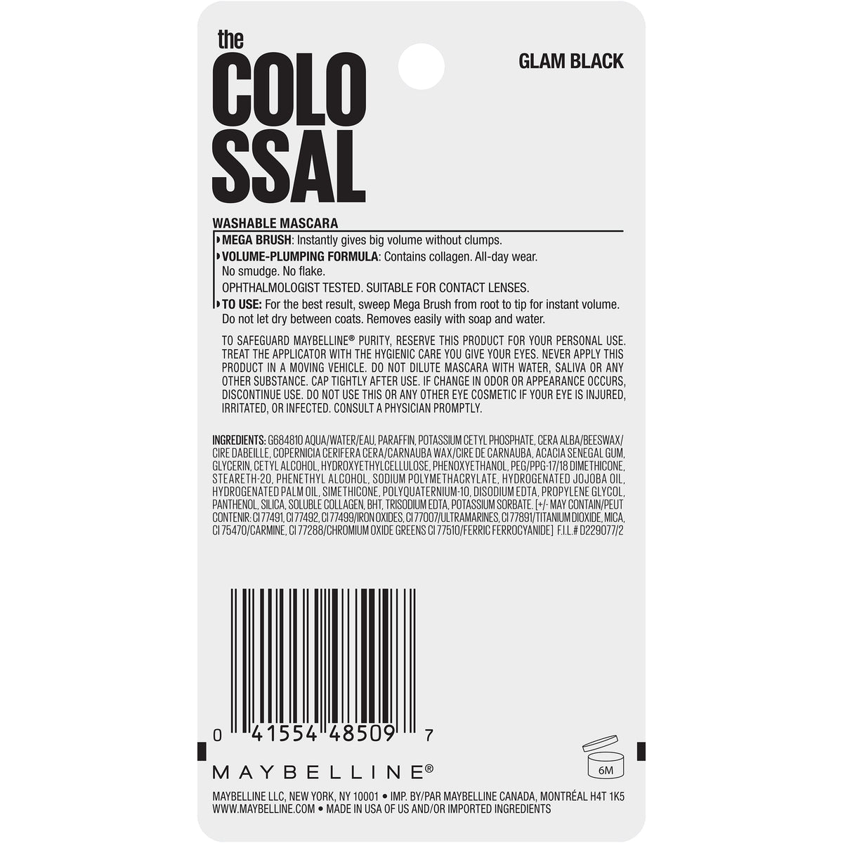 Maybelline The Colossal mascara with Mega Brush