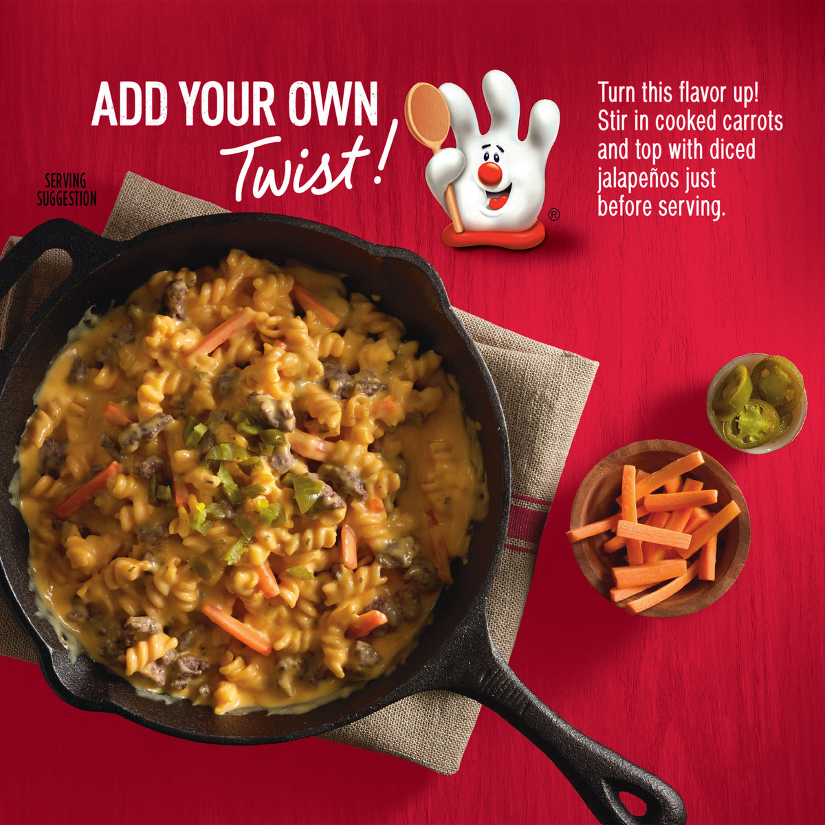 Cheesy Ranch Burger pasta mix in a 5.5 oz box