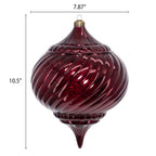 My Texas House two-count burgundy ornament set