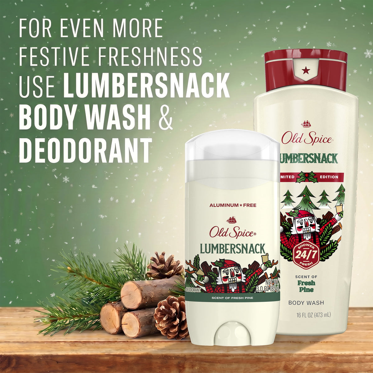 Old Spice Holidude Collection Lumbersnack men's body wash