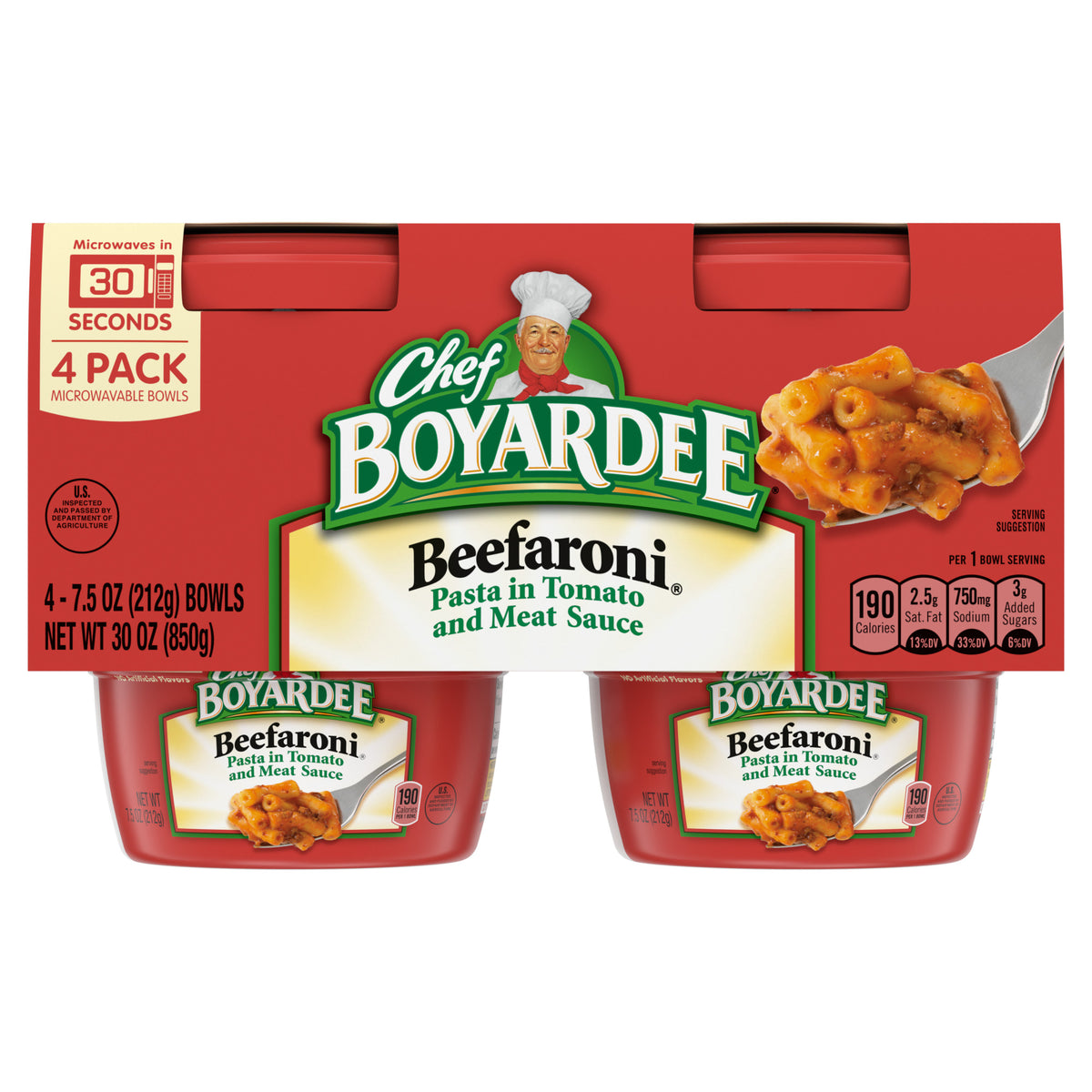 Chef Boyardee Beefaroni convenient pantry meal