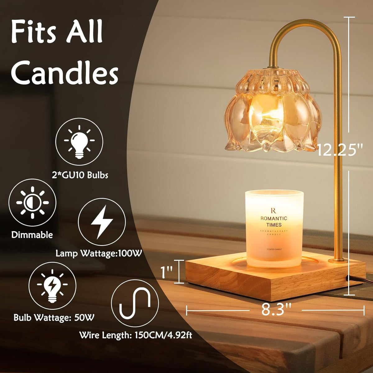 Nordic Hygge timer-equipped candle warmer