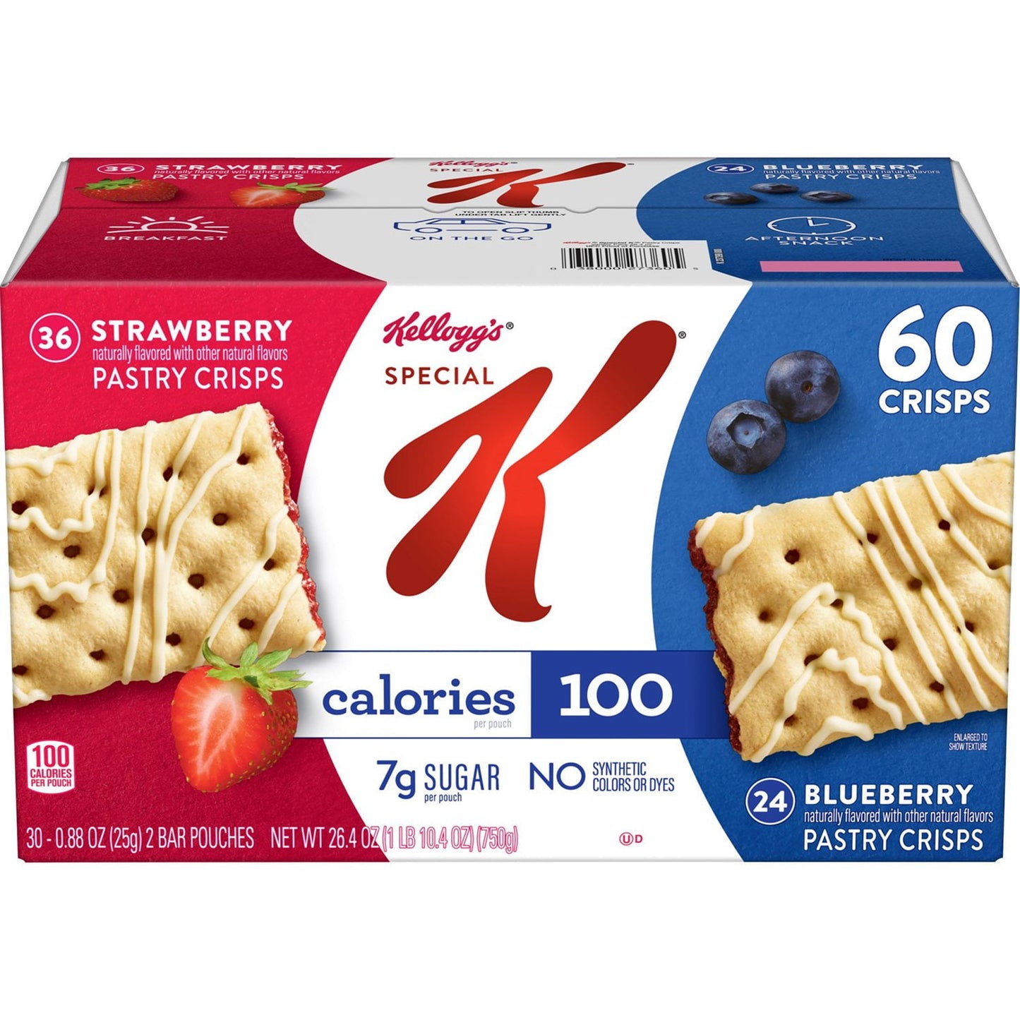 Special K Pastry Crisp Bars variety pack 60 count
