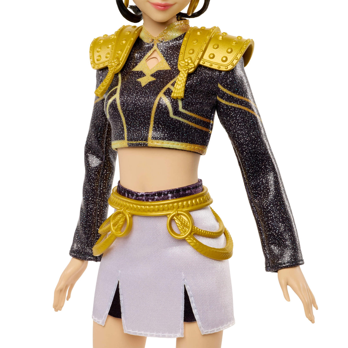 Zoey doll with crop top and mini skirt