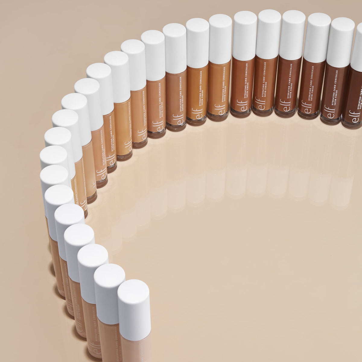 e.l.f. Deep Chestnut concealer with a satin finish