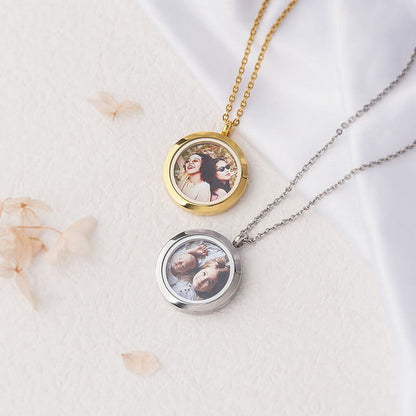 Personalized photo necklace for pet lovers