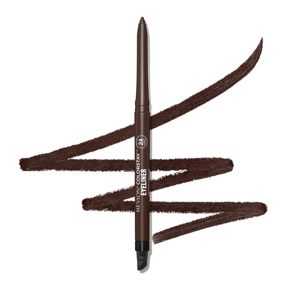 Revlon Black Brown eyeliner pencil with built-in sharpener