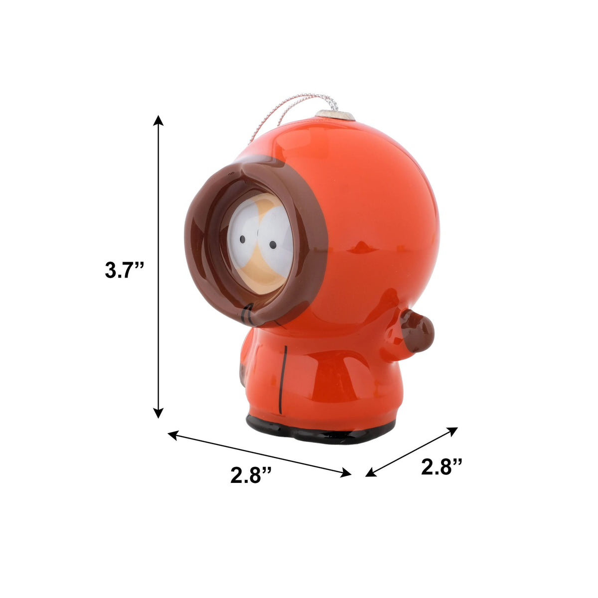 South Park Kenny holiday ornament with hooded eyes