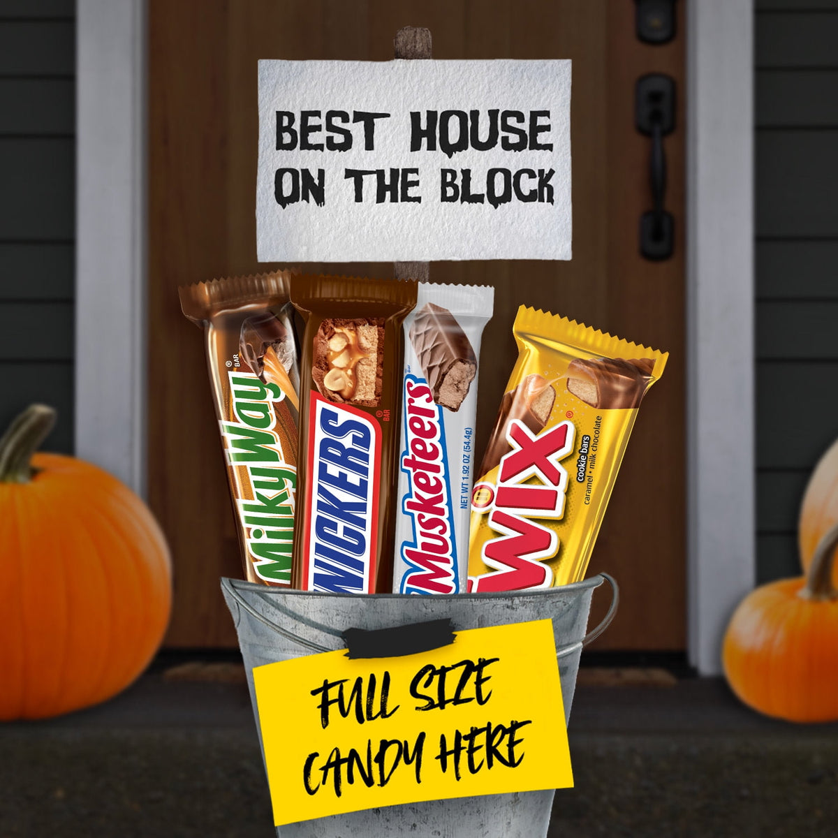 Halloween milk chocolate candy bars variety pack