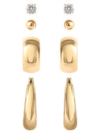 Women's cubic zirconia earrings with push-back closures