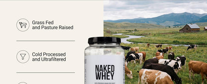 NAKED Whey protein powder front view