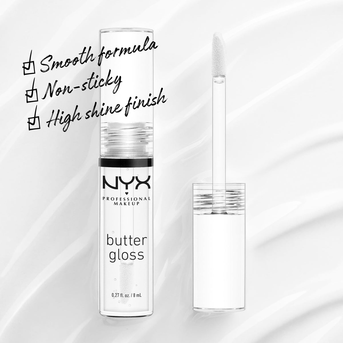 NYX Professional Makeup non-sticky clear gloss