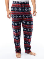 Relaxed-leg fleece pajama pants with open cuffs
