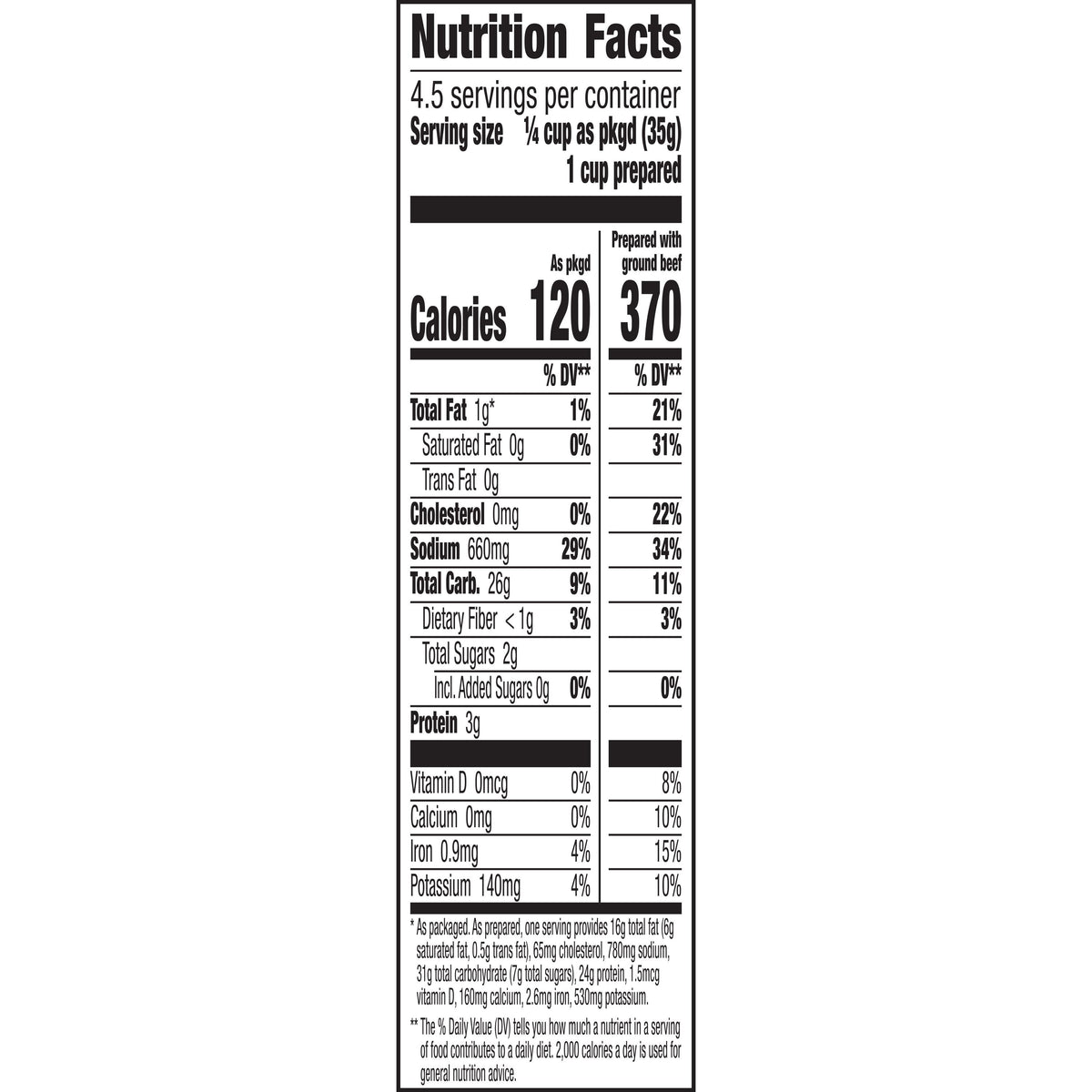 Hamburger Helper Cheesy Ranch Burger packaged pasta