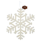 Jumbo Christmas snowflake with pearl-like accents