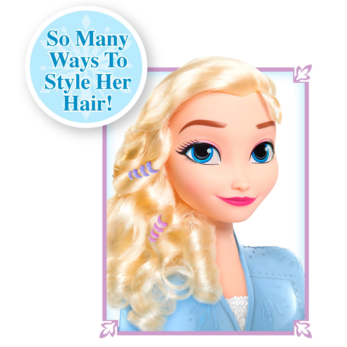 Elsa styling head with wear-and-share accessories