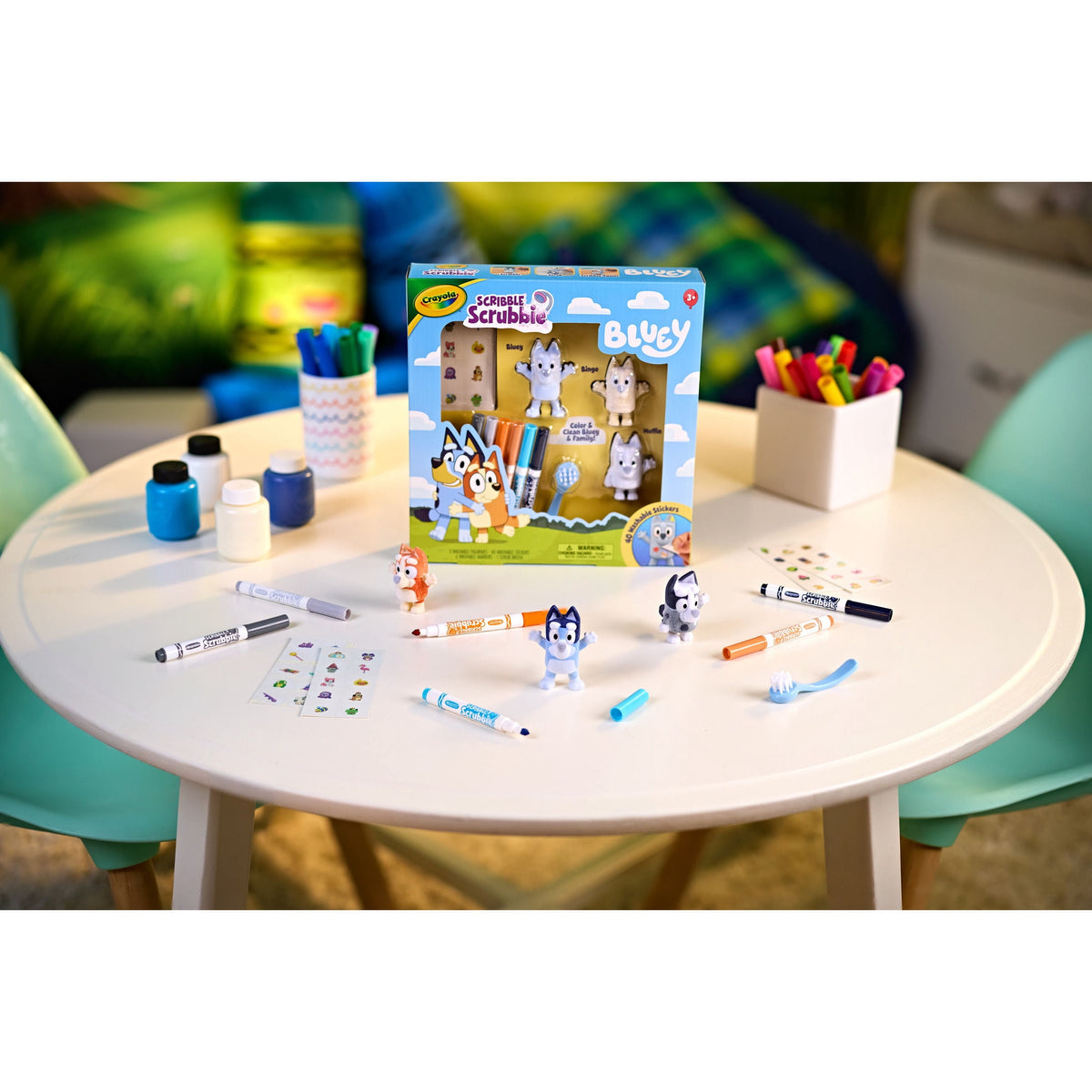 Muffin character in the Crayola Bluey playset