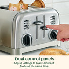 Cuisinart stainless steel toaster for bread and bagels