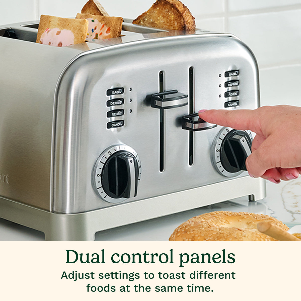 Cuisinart stainless steel toaster for bread and bagels