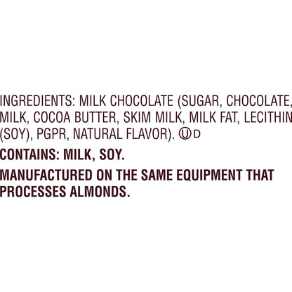 Hershey's milk chocolate bar for cookouts and camping