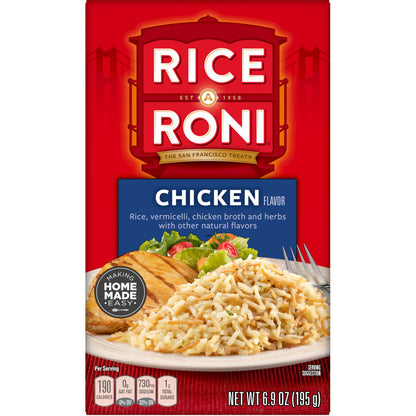 Rice-A-Roni chicken broth and herbs 6.9 oz box