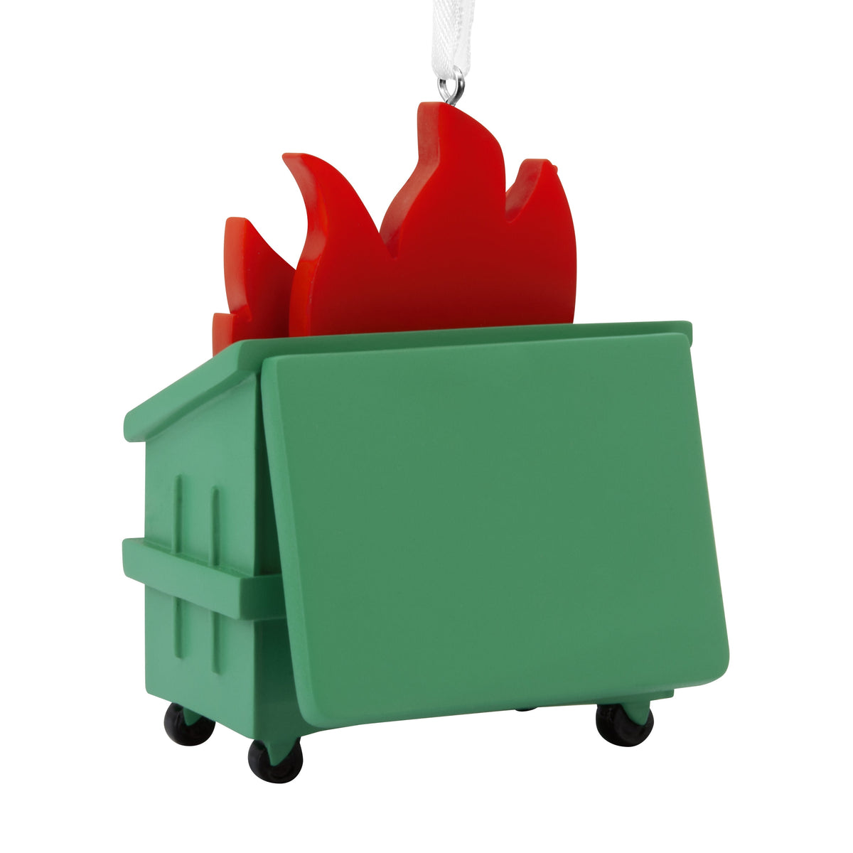 Hallmark Shoebox dumpster fire holiday ornament