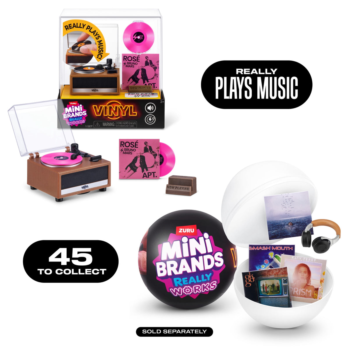 Mini Brands Series 1 vinyl playset for music collectors