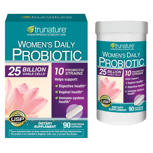 trunature probiotic supplement bottle for women