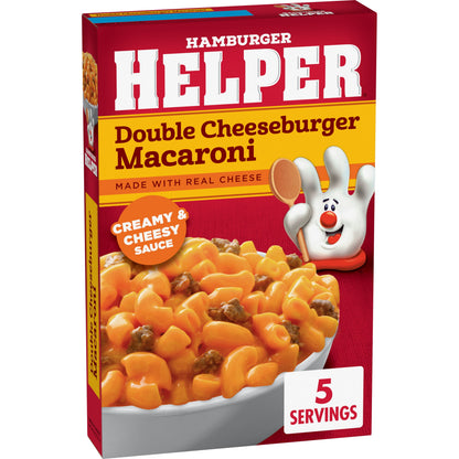 Six-pack of Hamburger Helper Double Cheeseburger Macaroni