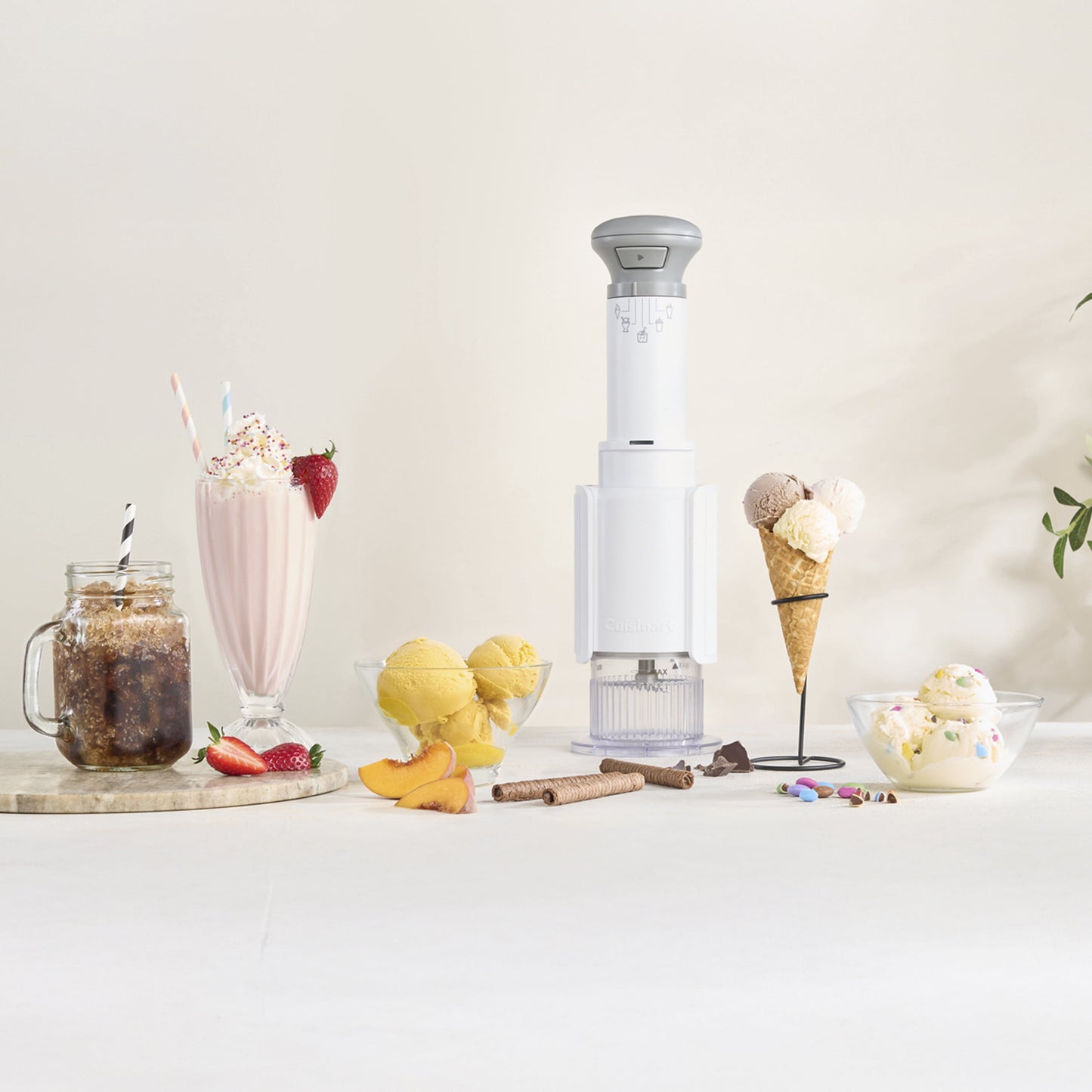 Cuisinart FastFreeze making frozen dessert in kitchen