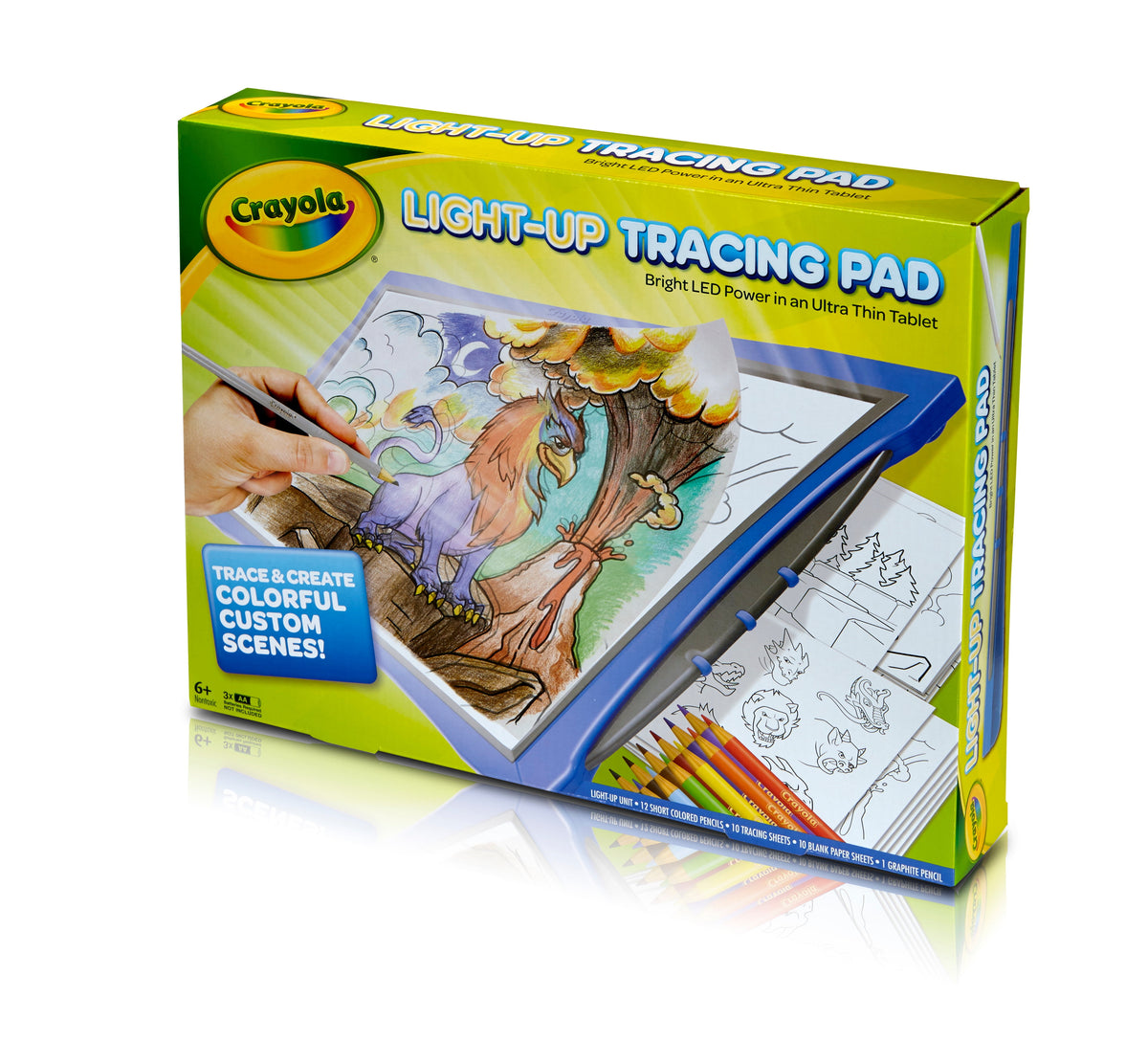 Crayola blue tracing pad for drawing and coloring scenes