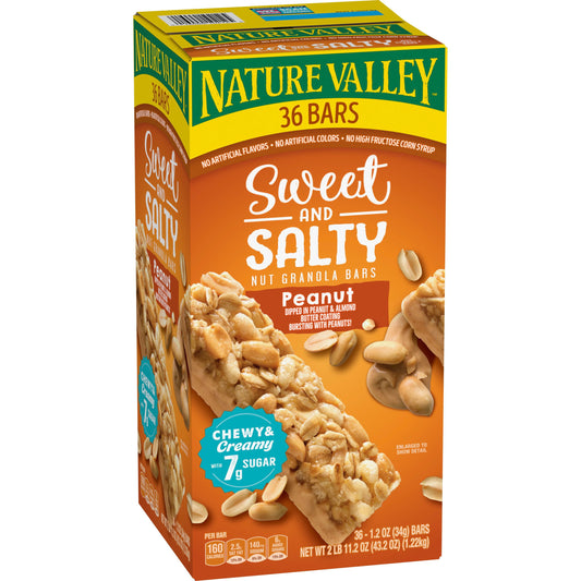 Nature Valley Sweet & Salty Nut Peanut Granola Bars 36 count box