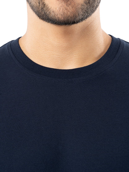 Men's crewneck tee and fleece pajama pants set