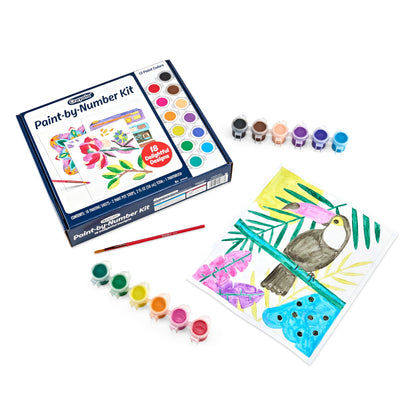 Crayola paint by number set with 12 paint colors