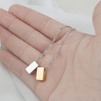 Double cube Christmas necklace for friends and coworkers