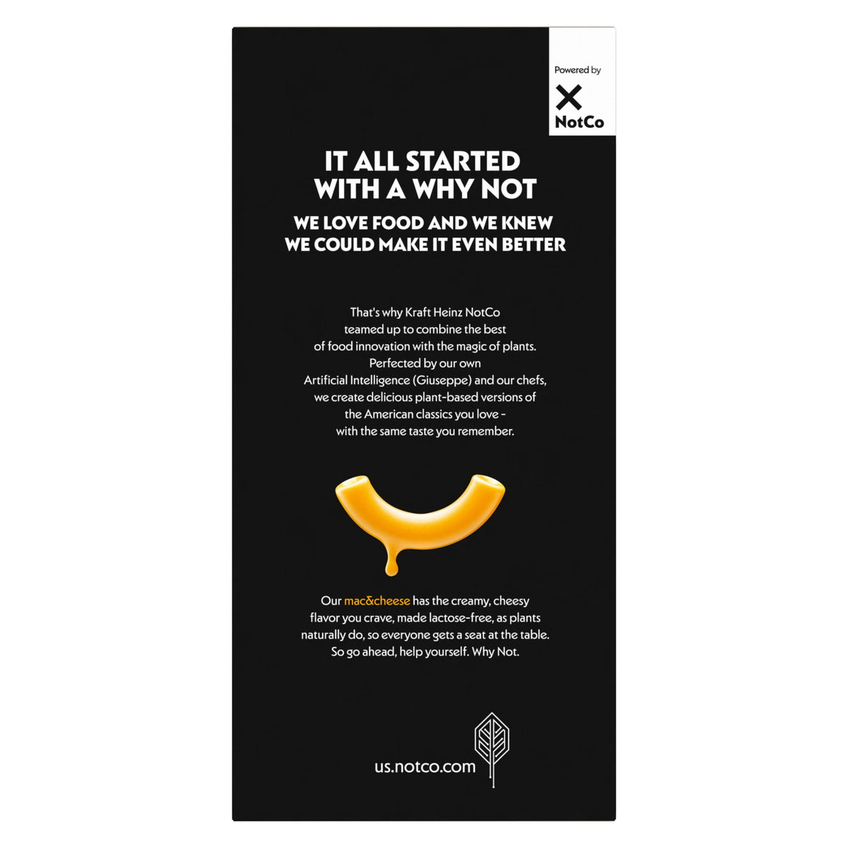 Plant-based Kraft NotCo macaroni and cheese 6 oz
