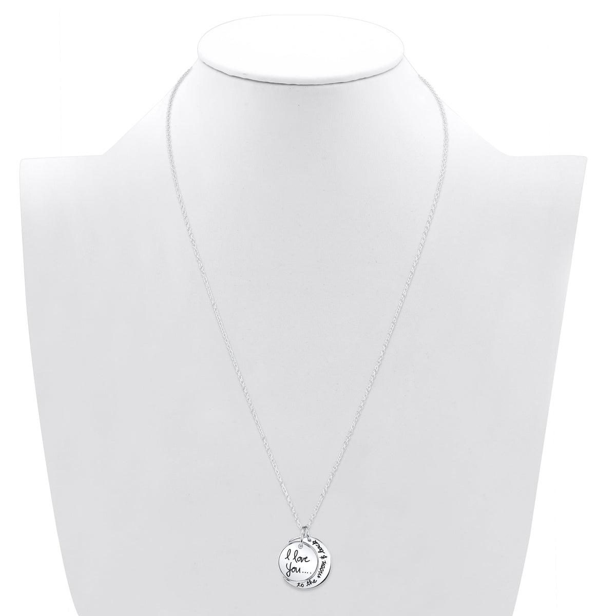 Believe by Brilliance pendant necklace with 18-inch sterling silver chain