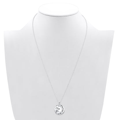 Believe by Brilliance pendant necklace with 18-inch sterling silver chain