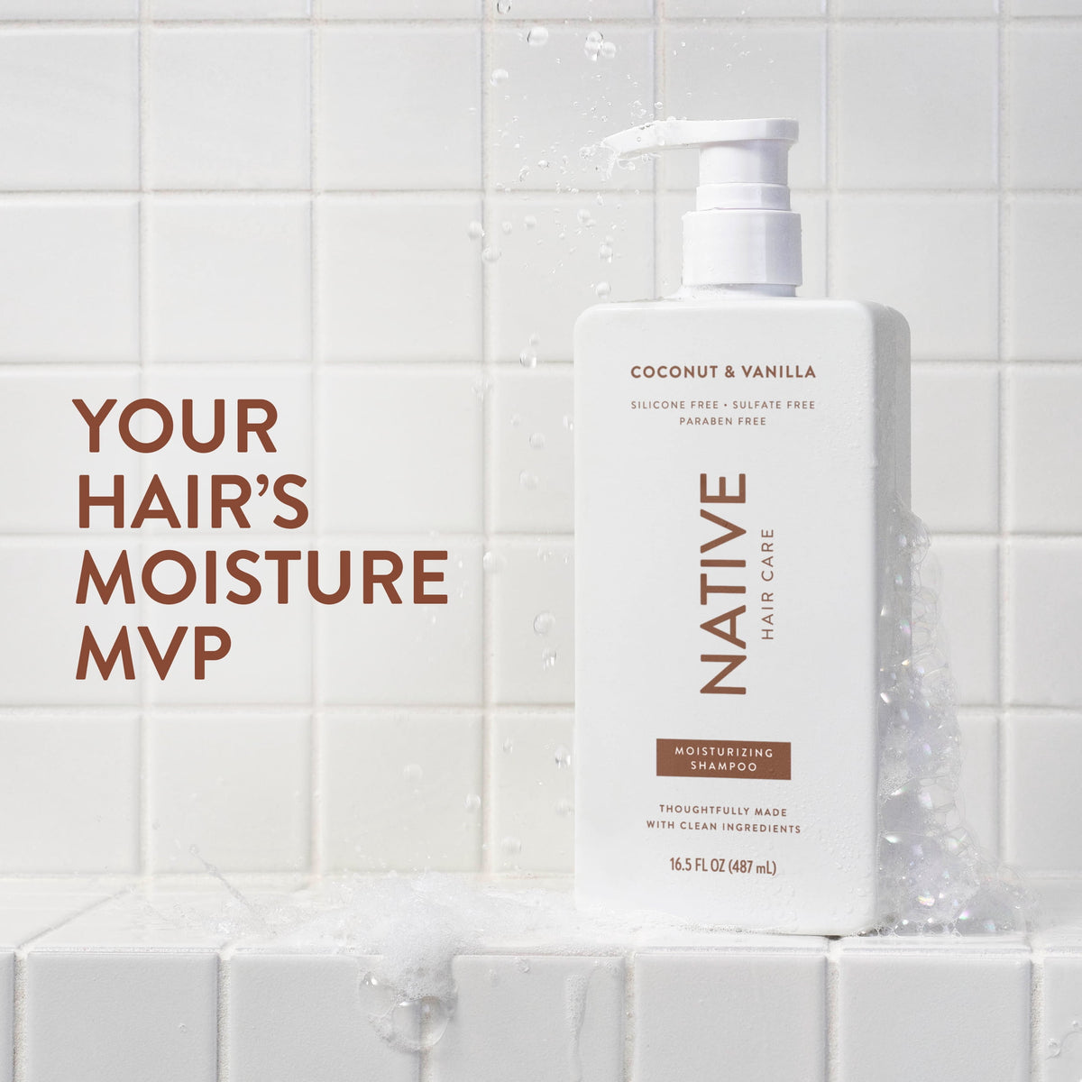 Native Coconut and Vanilla moisturizing hair shampoo